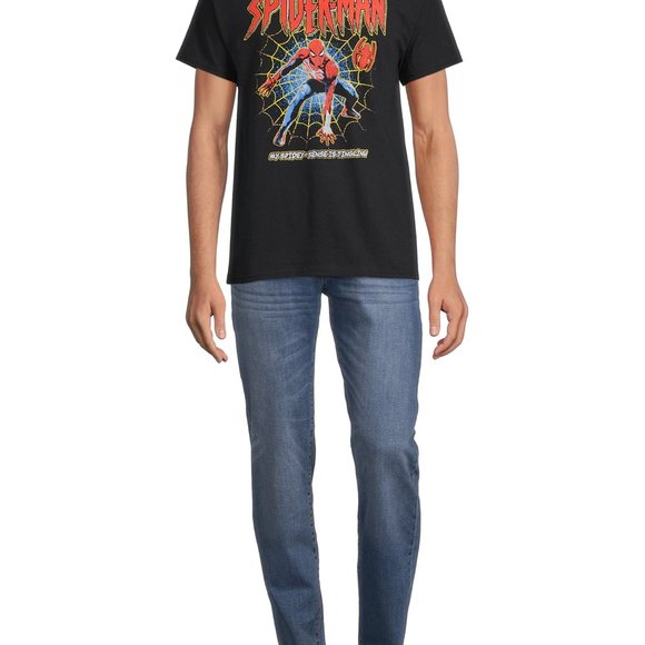 Spider-Man Men's Web Walk Graphic Tee with Short Sleeves, Size S-3XL - Picture 2 of 5